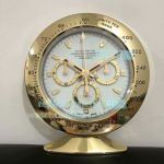 Replica Rolex Cosmograph Daytona Yellow Gold Table Clock